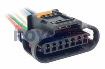 FICHA DE CONEXION ROYALTEK FICHA DE CONEXION ROYALTEK 7 (SIETE) VIAS BOBINA DE IGNICION CHEVROLET SONIC TRACKER CRUZE - VENTA EN PAQUETES DE 5 UNIDADES ---